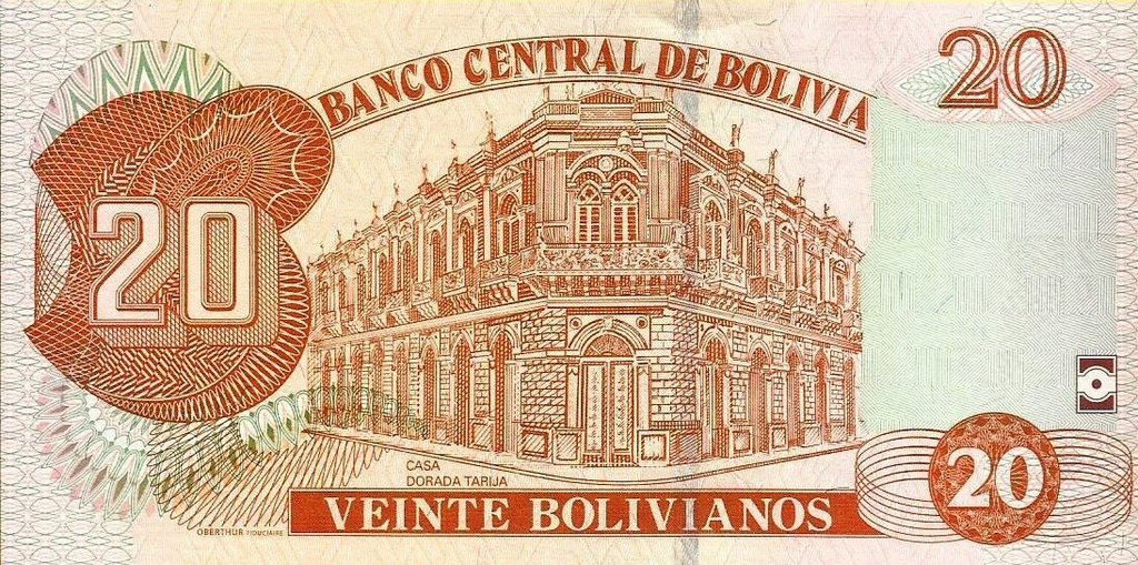 Bolivia - 20 Bolivianos 2015 (# 244)