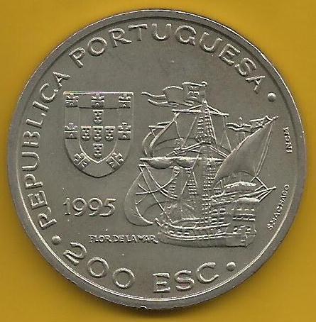 Portugal - 200$00 1995 (Km# 681) Malaca