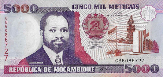 Moçambique - 5000 Meticais 1991 (# 136)