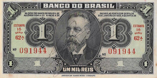 Brasil - 1 Mil Reis 1923 (# 110Ba)