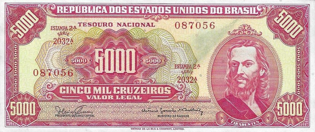 Brasil - 5000 Cruzeiros 1965 (# 182a)