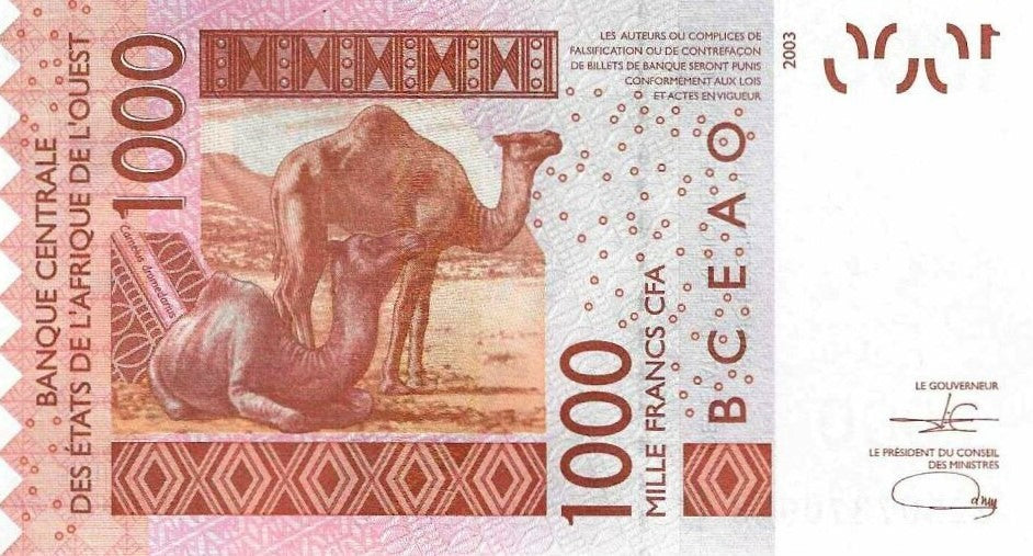 Mali - 1000 Francos 2022 (# 415d)