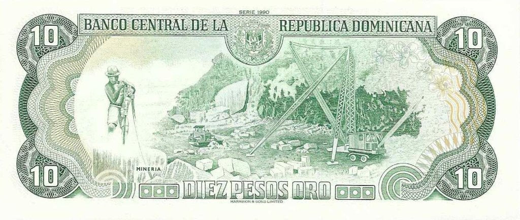 Rep. Dominicana - 10 Pesos 1990 (# 132)