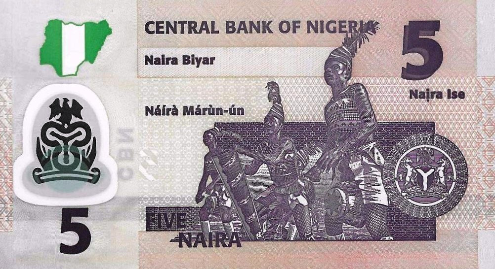 Nigeria - 5 Naira 2018 (# 38i)