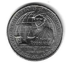 USA - 25 Cents 2023 (Km# ..) Eleanor Roosevelt