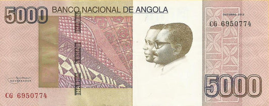 Angola - 5000 Kwanzas 2012 (# 158)