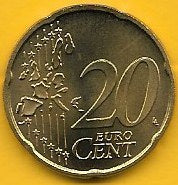 Luxemburgo - 20 Centimos 2002 (Km# 79)