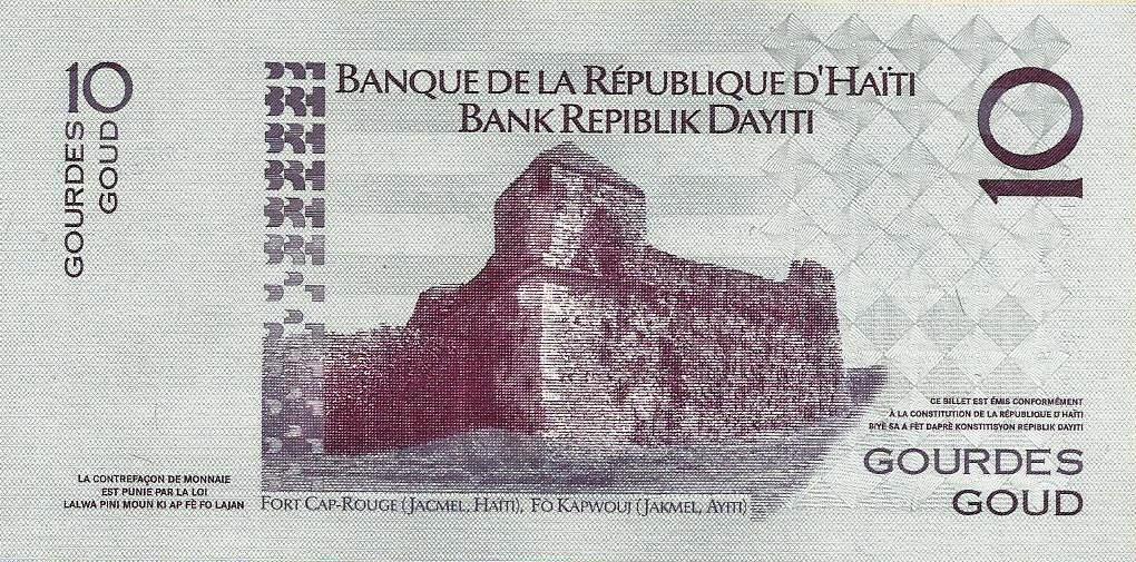 Haiti - 10 Gourdes 2014 (#272f)