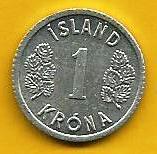 Islândia - 1 Krona 1978 (Km# 23)