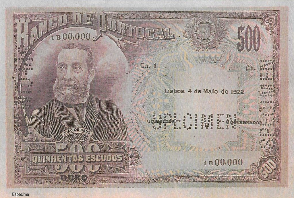 Portugal  500$00 1922 (# NL)