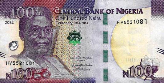 Nigeria - 100 Naira 2022 (# 41d)