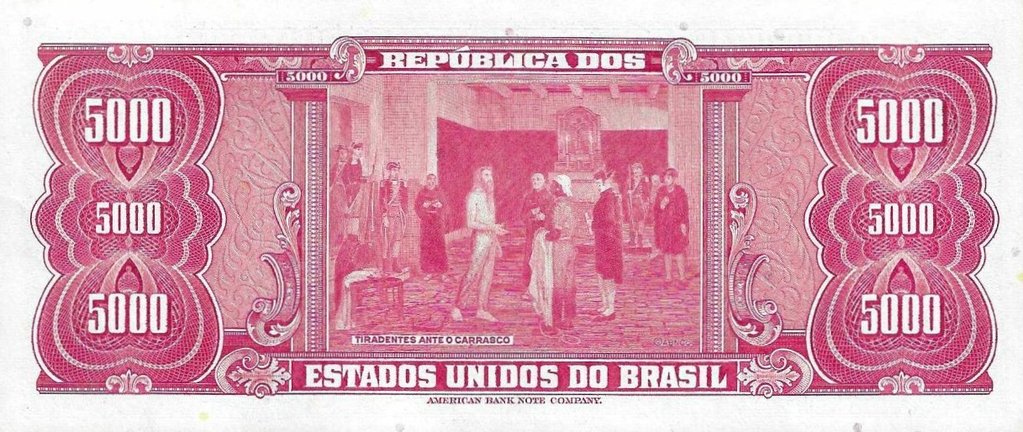 Brasil - 5000 Cruzeiros 1966 (# 188b)