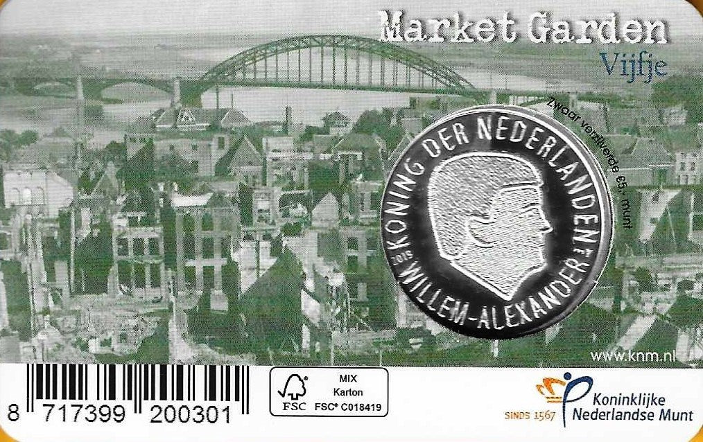 Holanda - 5 Euro 2019 (Km# ...) Alexander Market Garden