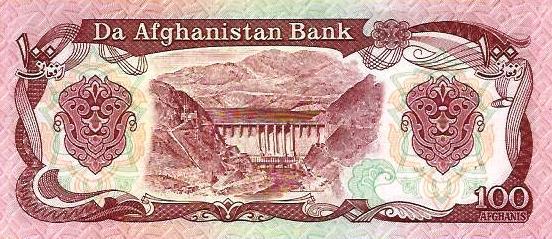 Afeganistão - 100 Afeganis 1991 (# 58c)