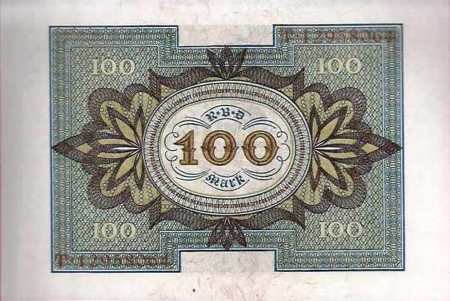 Alemanha - 100 Marcos 1920 (# 69b)