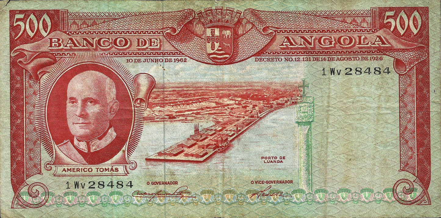 Angola - 500$00 1962 (# 95)