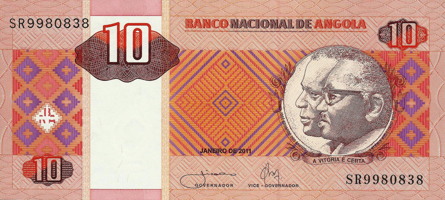 Angola - 10 Kwanzas 2011 (# 145c)