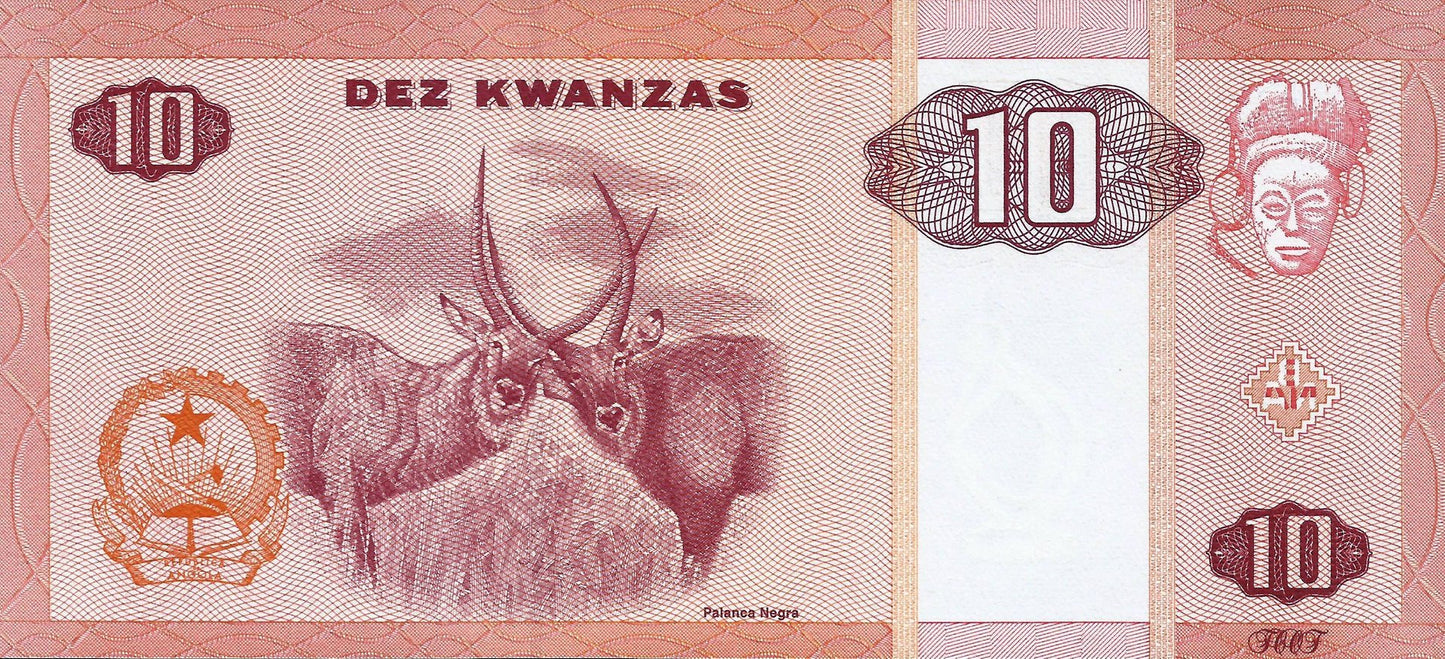 Angola - 10 Kwanzas 2011 (# 145c)