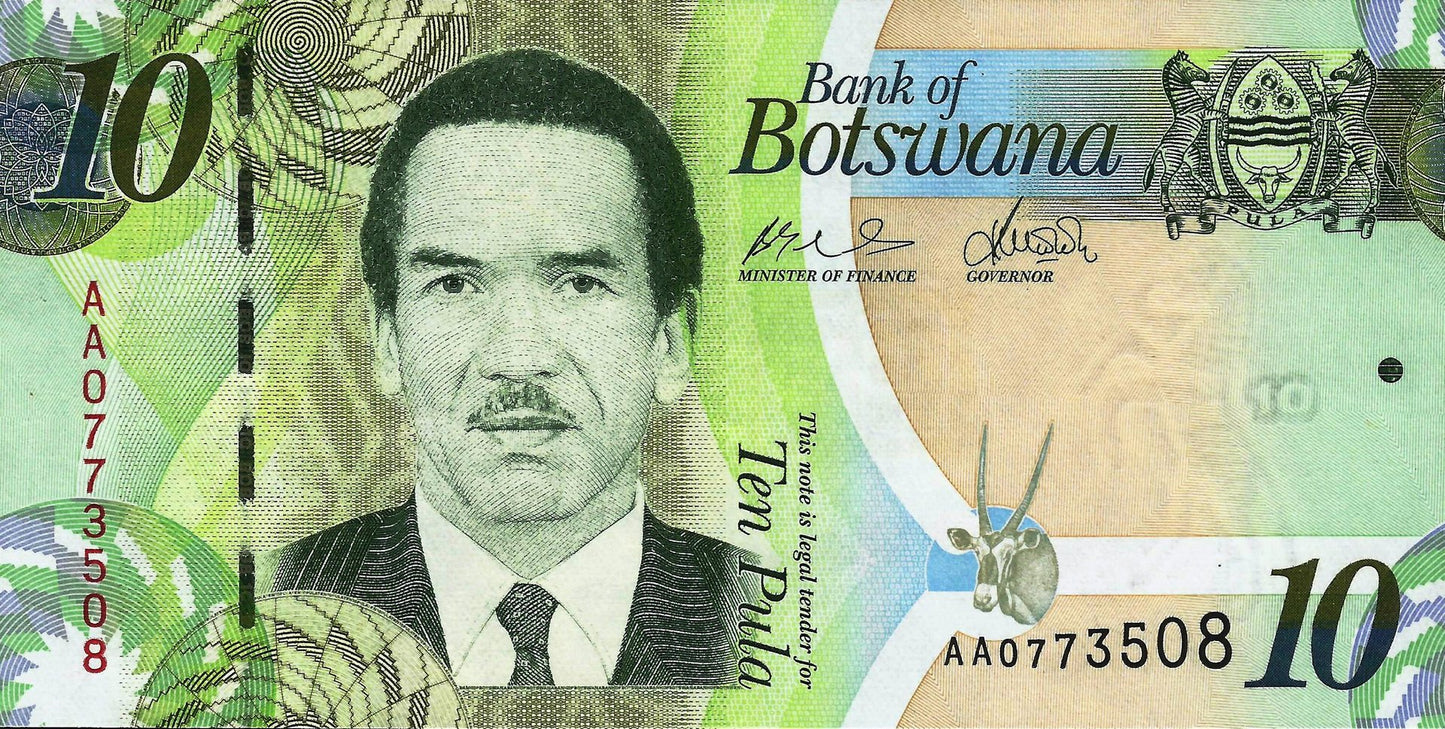 Botswana - 10 Pula 2009 (# 30a)