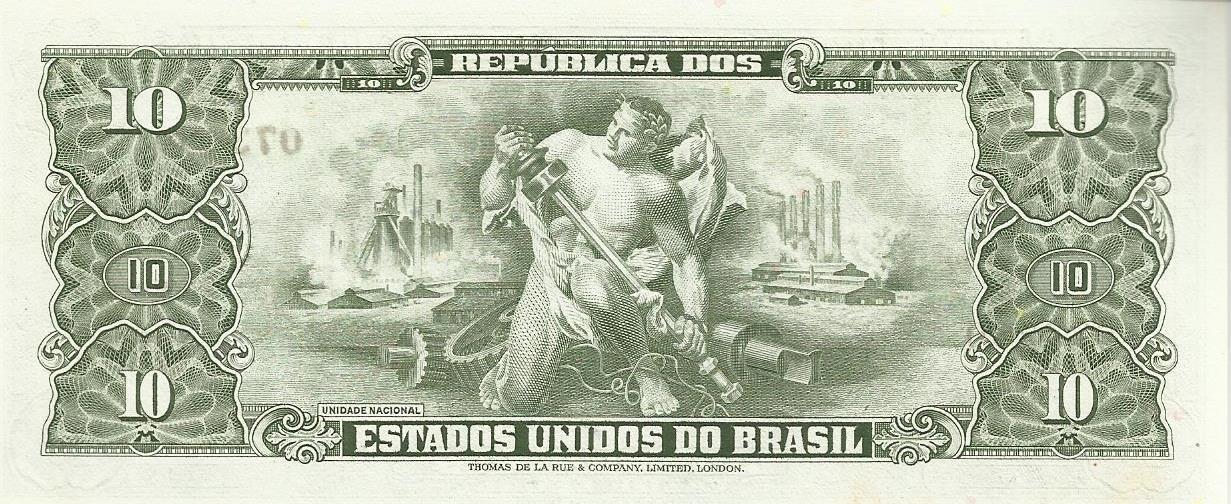 Brasil - 10 Cruzeiros 1962 (# 177)