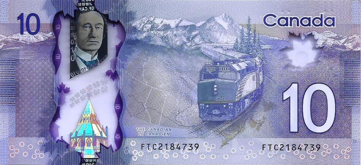Canada - 10 Dolares 2013 (# 107a)