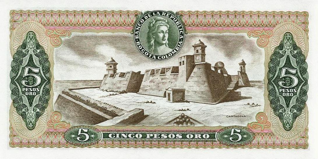 Colombia - 5 Pesos 1978 (# 406f)