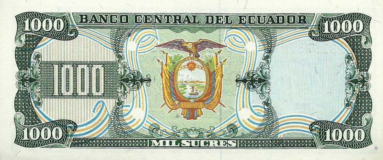 Equador - 1000 Sucres 1988 (# 125b)