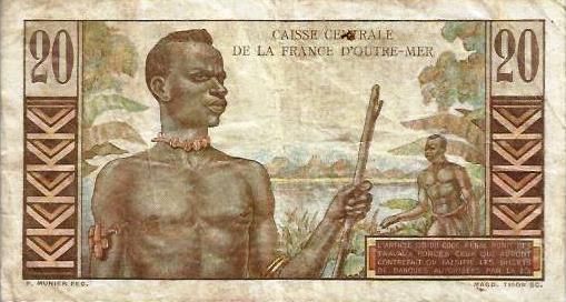 French Equatorial Africa - 20 Francs 1947 (# 22)