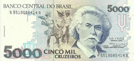 Brasil - 5000 Cruzeiros 1993 (# 232c)