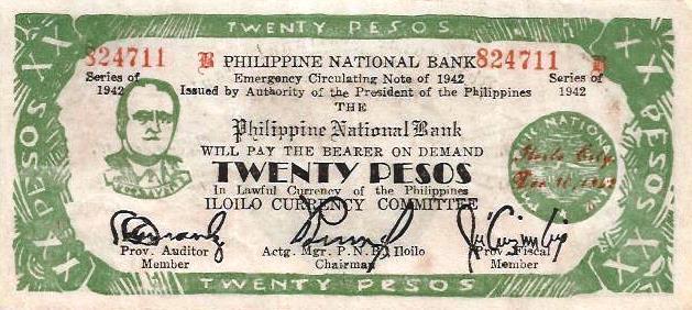 Filipinas - 20 Pesos 1942 (# S318a)