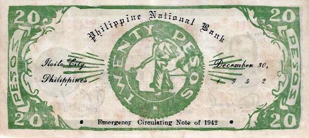 Filipinas - 20 Pesos 1942 (# S318a)