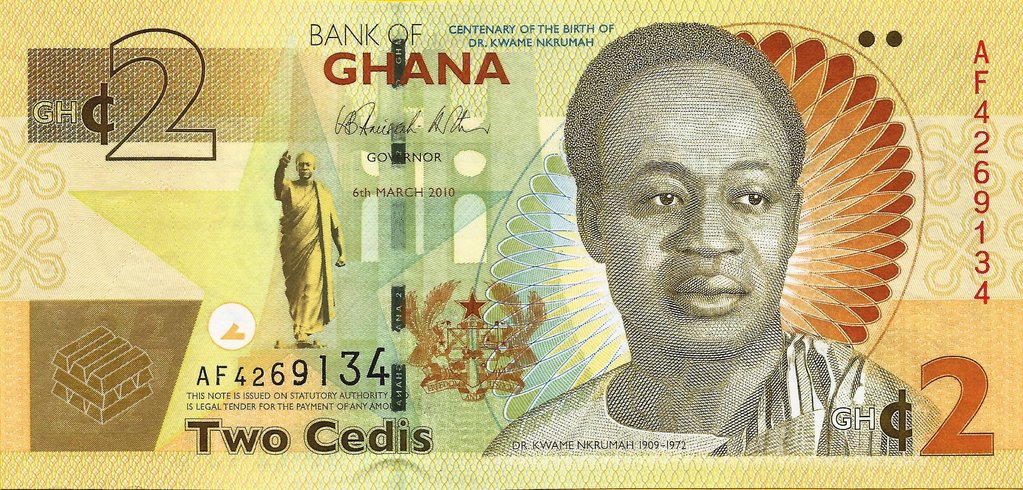 Gana - 2 Cedis 2010 (# 37a)