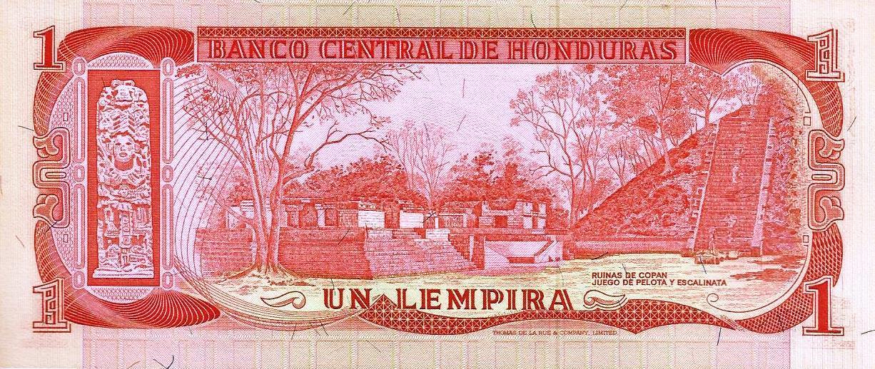 Honduras - 1 Lempira 1974 (# 58)