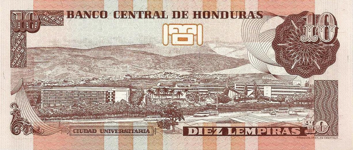 Honduras - 10 Lempiras 2004 (# 86c)