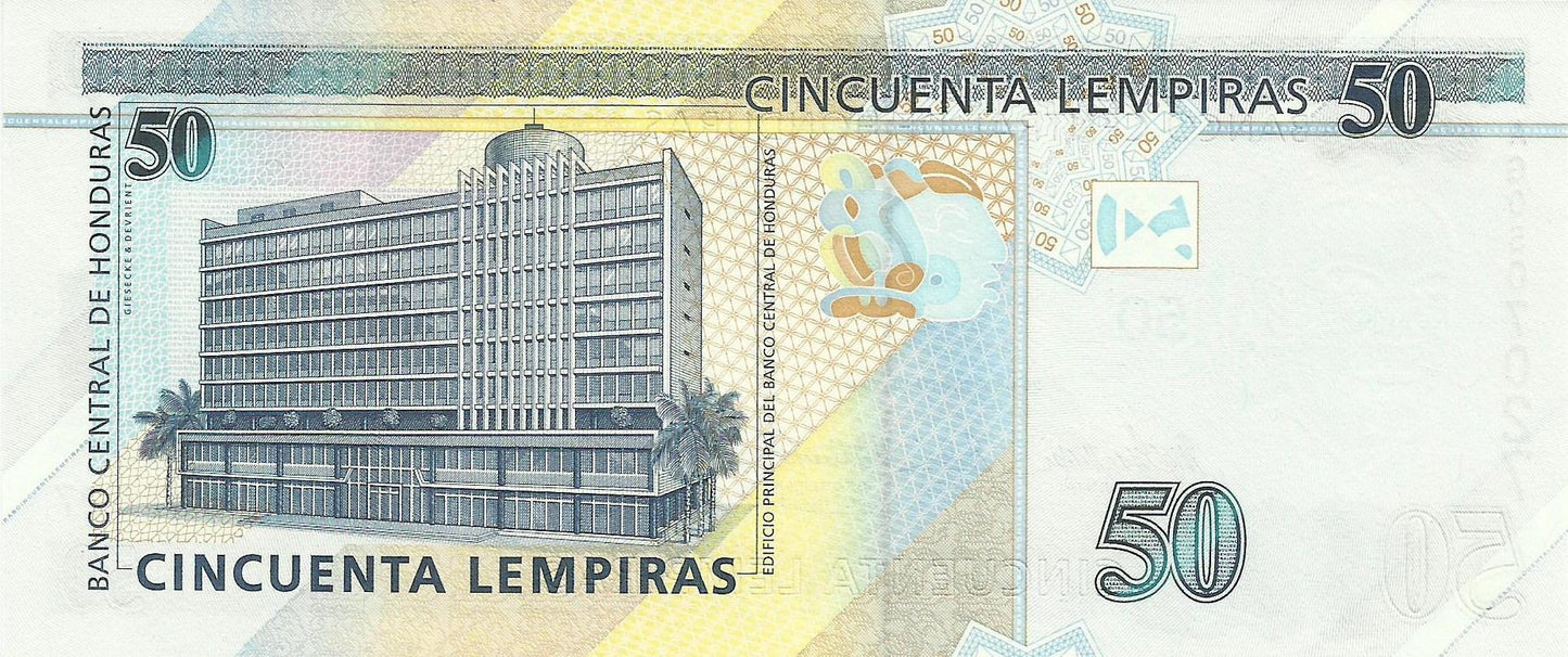 Honduras - 50 Lempiras 2004 (# 94a)