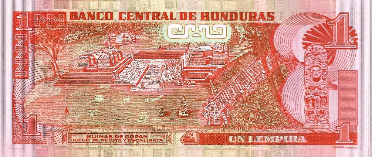 Honduras - 1 Lempira 2008 (# 89)