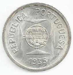 Ìndia Portuguesa - 1 Rupia 1935 (Km# 22)