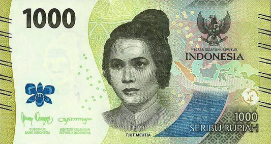 Indonesia - 1000 Rupias 2022 (# 162a)