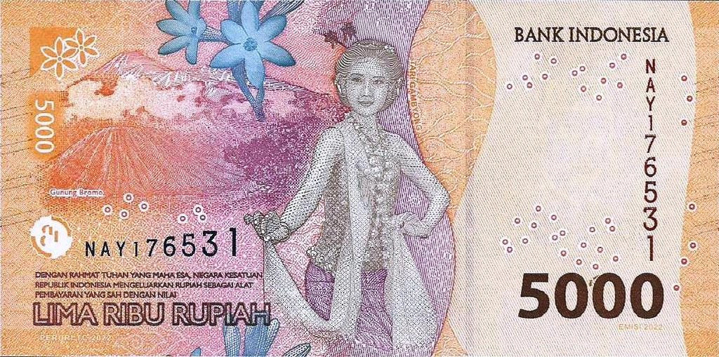 Indonesia - 5000 Rupias 2022 (# 164a)