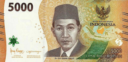 Indonesia - 5000 Rupias 2022 (# 164a)