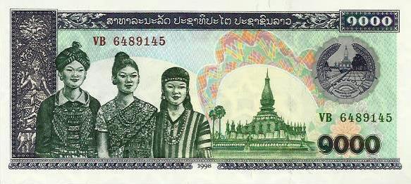Laos - 1000 Kip 1998 (# 32a)