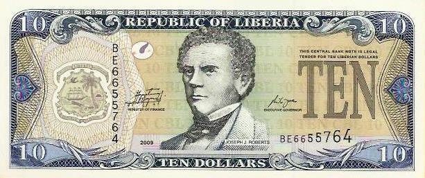 Liberia - 10 Dolares 2009 (# 27d)