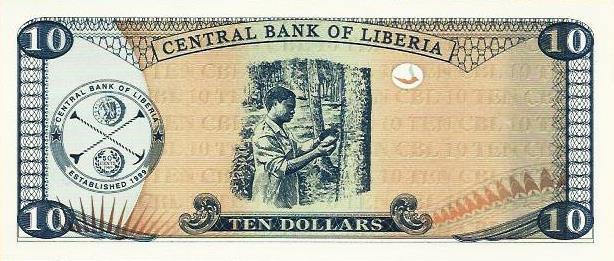 Liberia - 10 Dolares 2009 (# 27d)