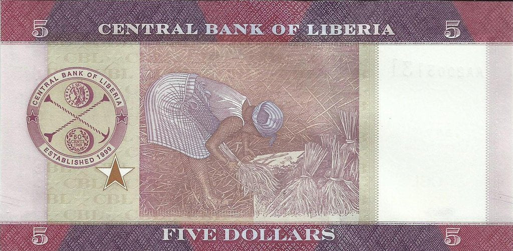 Liberia - 5 Dolares 2016 (# 31)