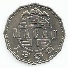 Macau - 5 Patacas 1992 (Km# 56)