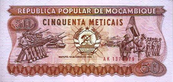 Moçambique - 50 Meticais 1986 (# 129)