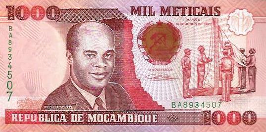 Moçambique - 1000 Meticais 1991 (# 135)