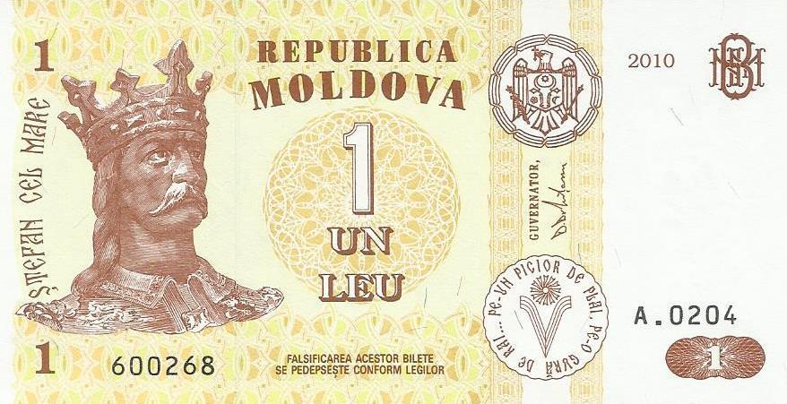 Moldavia - 1 Leu 2010 (#8i)