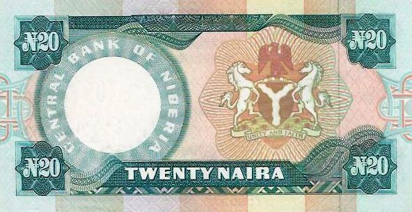Nigeria - 20 Naira 1984 (# 26d)