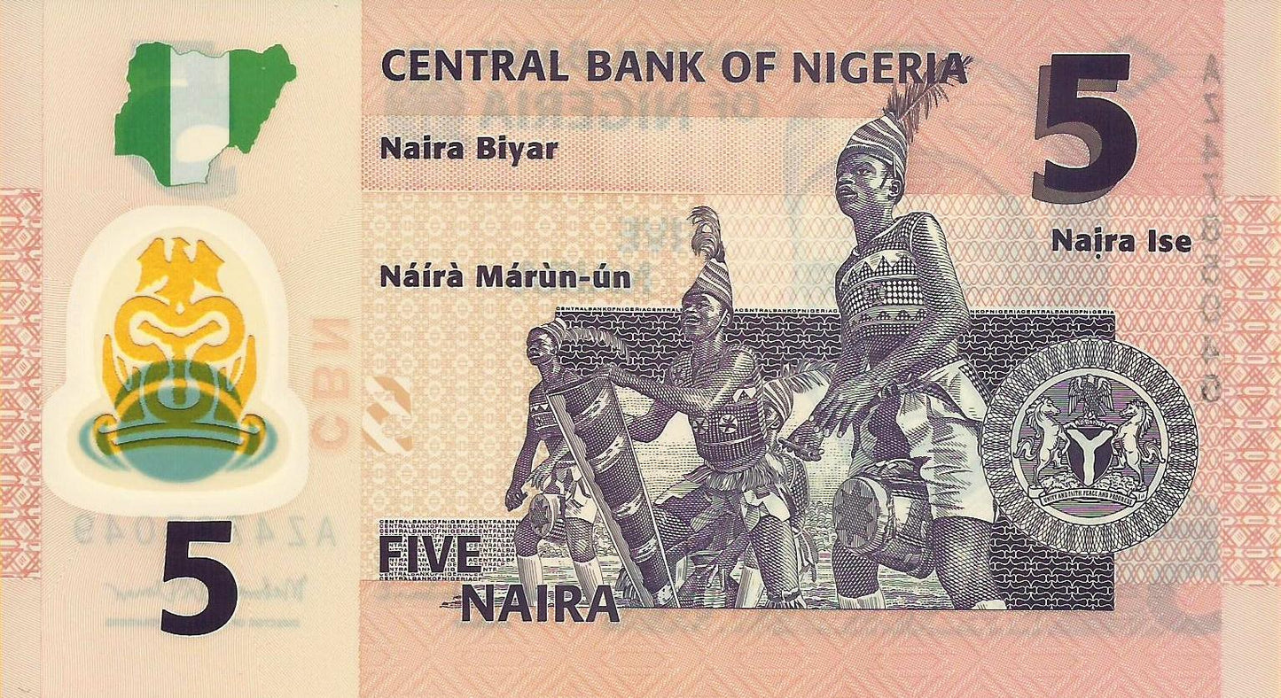 Nigeria - 5 Naira 2013 (# 38d)
